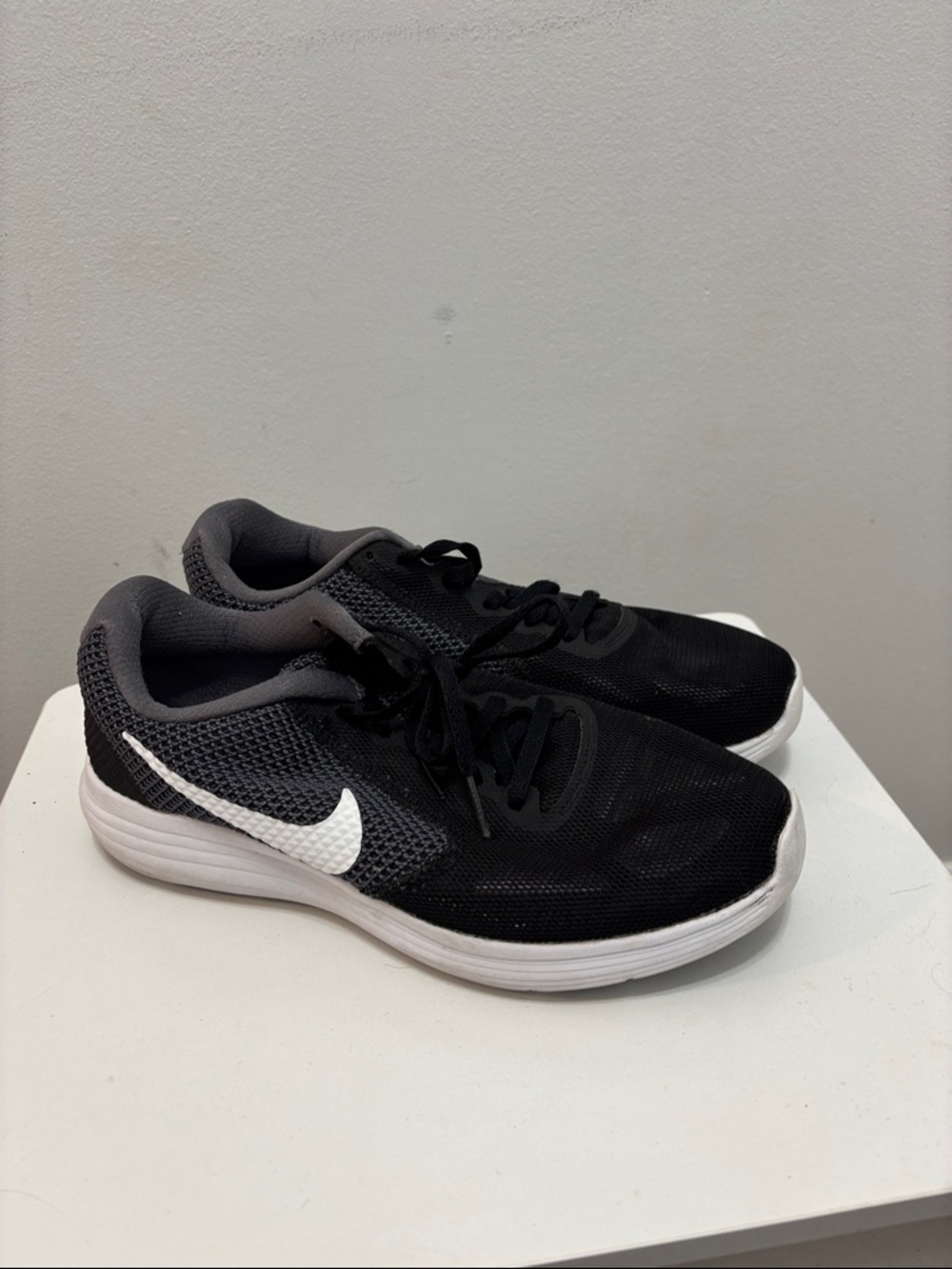 Nike Black and White Lightweight Mesh Trainers